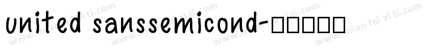 united sanssemicond字体转换
